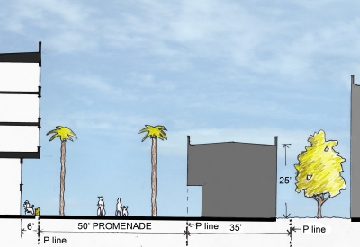 Sketch of section of Union Flats in Union City, Ca.