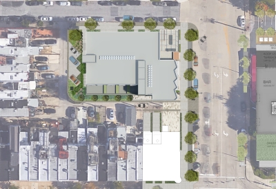 Site plan of A2 Apartments in Baltimore, Maryland.