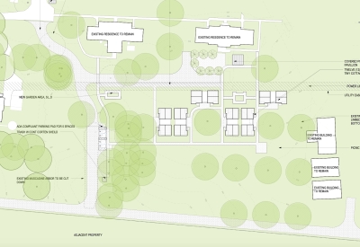 Site plan for Union Village in Talladega, Alabama.