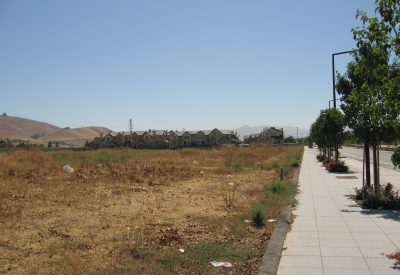 Site before construction of Station Center Family Housing in Union City, Ca.