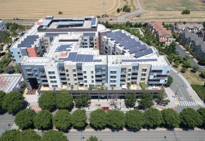 Birds-eye view of Station Center Family Housing in Union City, Ca.
