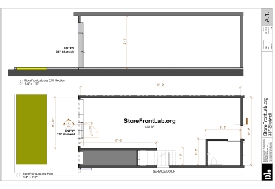 Site plan for StoreFrontLab in San Francisco.