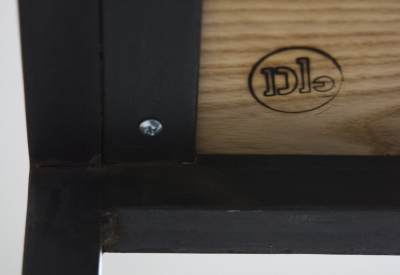 Underneath of Summit Table with the DBA logo stamp.