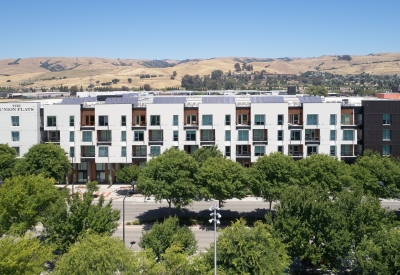 Aerial view Union Flats in Union City, Ca.