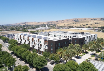 Aerial view of Union Flats in Union City, Ca.
