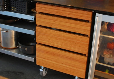 Kitchen drawers at Shotwell Design Lab in San Francisco.