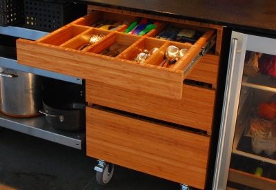 Kitchen drawers at Shotwell Design Lab in San Francisco.