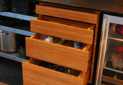 Kitchen drawers at Shotwell Design Lab in San Francisco.