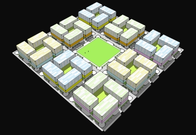 The bland site plan alternative of humanCITY.