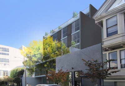 Elevation of exterior view of OME in San Francisco, CA.