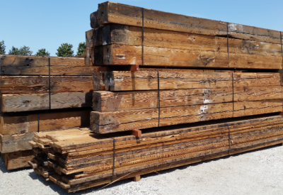 Wood saved from freight to be used for 855 Brannan in San Francisco.