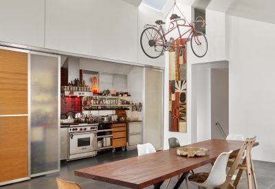 Kitchen and dining space at Shotwell Design Lab in San Francisco.