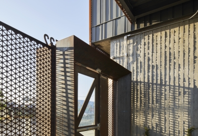 Residential entry gate at The Union in Oakland, Ca. 