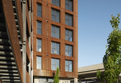 Residential courtyard at The Union in Oakland, Ca. 