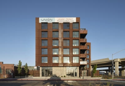 Exterior elevation at The Union in Oakland, Ca. 