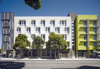 West elevation of Richardson Apartments in San Francisco.