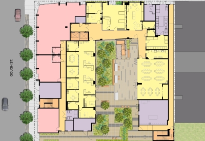 Site plan for Richardson Apartments in San Francisco.
