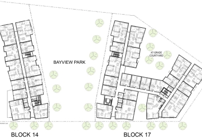 Residential site plan for Hunter’s View Phase 3 in San Francisco, Ca.