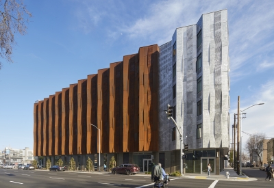 Exterior view of Tahanan Supportive Housing in San Francisco.