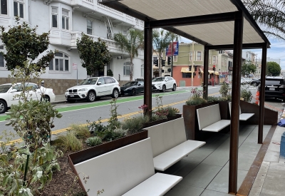 Custom Saint Frank Parklet in San Francisco.