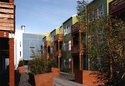 Courtyard at SOMA Residences in San Francisco.