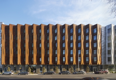 Exterior view of Tahanan Supportive Housing in San Francisco.