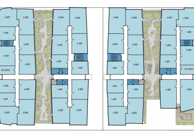 Level two presentation plan for Sunnydale Block 3 in San Francisco.