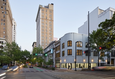 Exterior street view of 2nd and 20th in Birmingham, Alabama.