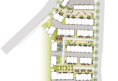 Site plan for The Grove in Durham, North Carolina.