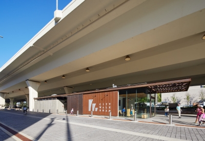 Exterior view of City Walk welcome center in Birmingham, Alabama.