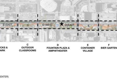 Site plan for City Walk BHAM in Birmingham, Alabama.