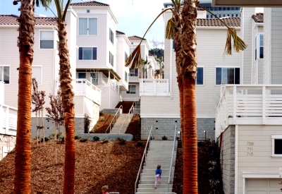 Exterior view of the cottage units at Parkview Commons in San Francisco.