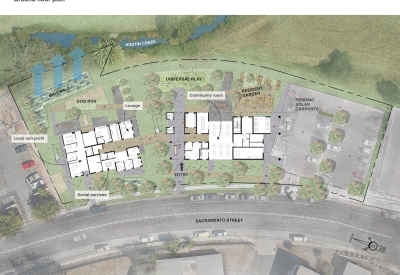 Site plan for Blue Oak Landing in Vallejo, California.