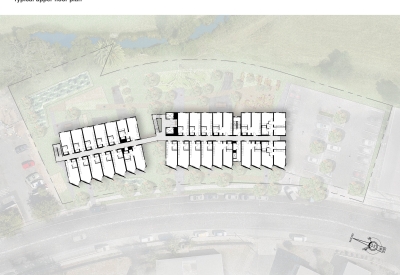 Upper-level site plan for Blue Oak Landing in Vallejo, California.