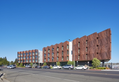 Exterior street view of Blue Oak Landing in Vallejo, California.