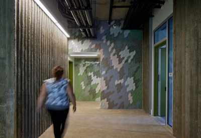 Interior view of a hallway at Blue Oak Landing in Vallejo, California.