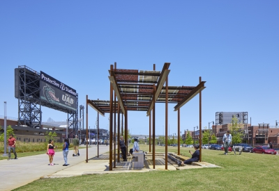 Exterior view of Solar Street Furniture.