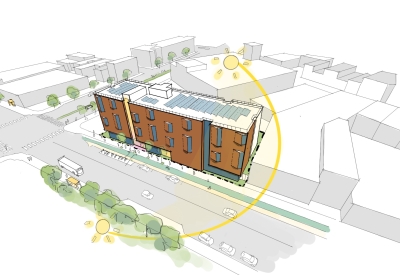 concept aerial diagram for 1633 Valencia.