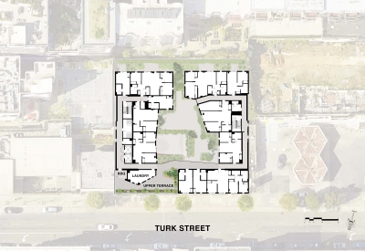 Level eight site plan for 850 Turk.