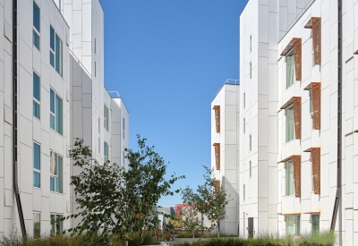 Private residential courtyard at Sango Court.