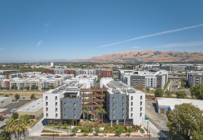 Aerial view of Sango Court.