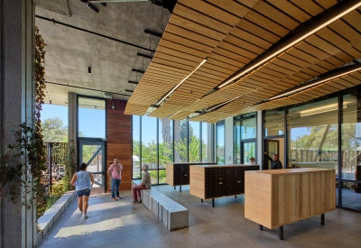 Interior view of the lobby at Sango Court.