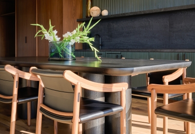 Resident lounge at Isle House on Treasure Island in San Francisco.