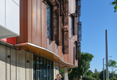 Exterior view of Africatown Plaza in Seattle.