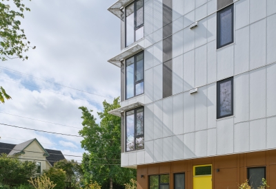 Exterior view of Africatown Plaza in Seattle.