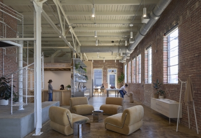 Interior view of Wyatt Builds office.