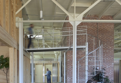 Interior view of Wyatt Builds office.
