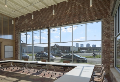 Conference room at Wyatt Builds office.