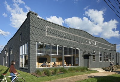 Exterior view of Wyatt Builds office.