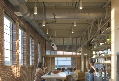 Interior view of Wyatt Builds office.